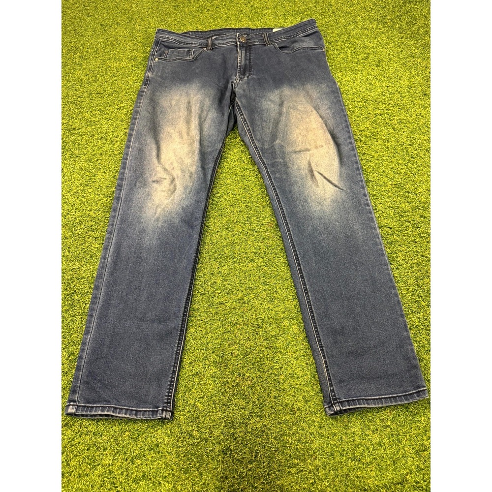Buffalo‎ David Bitton Axel Jeans Mens 36x30 Blue Denim Slim Stretch Straight Leg